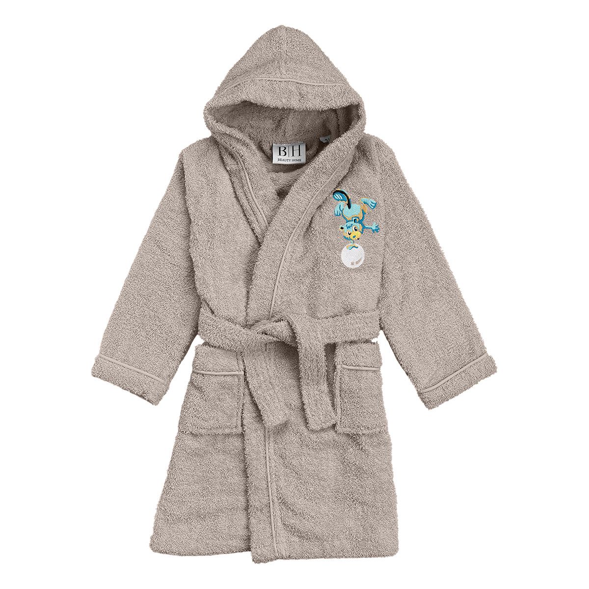 5423 Beauty Home Μπουρνούζι βρεφικό-παιδικό Art 5423 3-4 ετών Γκρι - Image 1