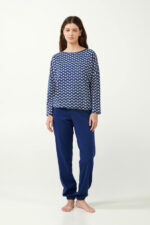 Interlock Πυτζάμα με Ρουστίκ Μοτίβο