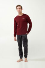 Πυτζάμα Interlock με Ταρτάν Μοτίβο