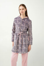 Fleece Ρόμπα με Σκύλο-Παζλ Μοτίβο - Image 4