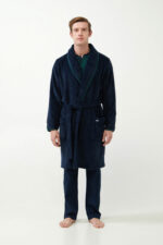 Μακριά Σταυρωτή Fleece Ρόμπα