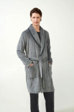 Μακριά Σταυρωτή Fleece Ρόμπα - Image 4