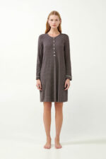 Micromodal Πουά Νυχτικό με Πατιλέτα - Image 2