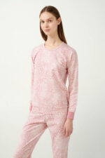 Πυτζάμα Φούτερ με Λεοπάρ Μοτιβο - Image 2