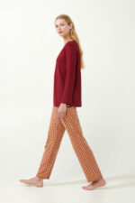 Micromodal Φλοράλ Πυτζάμα με Πιέτα - Image 2