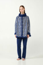 Κουμπωτή Ρόμπα σε Ρουστίκ Μοτίβο - Image 2