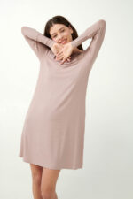 Νυχτικό Bamboo Rib με Μανσέτες - Image 2