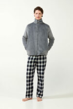 Fleece Ρόμπα Ζιβάγκο με Φερμουάρ - Image 2