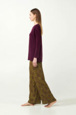 Πυτζαμα Viscose με Φλοράλ Μοτίβο - Image 3