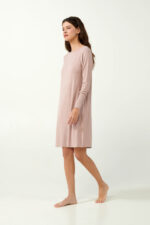 Νυχτικό Bamboo Rib με Μανσέτες - Image 3