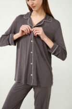 Κουμπωτή Πουά Πυτζάμα Micromodal - Image 3