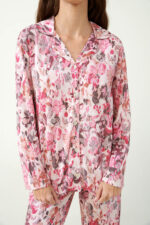 Φλοράλ Κουμπωτή Πυτζάμα Micromodal - Image 3