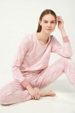 Πυτζάμα Φούτερ με Λεοπάρ Μοτιβο - Image 3