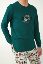 Βαμβακερή Πυτζάμα με Γιορτινό Μοτίβο - Image 3