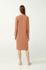 Φλοράλ Νυχτικό Micromodal με Πιέτα - Image 3