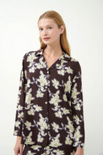 Φλοράλ Κουμπωτή Πυτζάμα Micromodal - Image 3