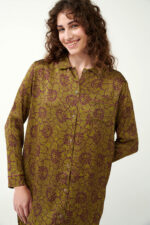 Φλοράλ Κουμπωτό Νυχτικό Viscose - Image 2