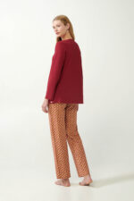 Micromodal Φλοράλ Πυτζάμα με Πιέτα - Image 3