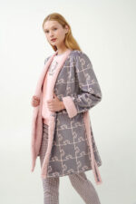 Σταυρωτή Fleece Ρόμπα με Σκύλο-Παζλ Μοτίβο - Image 2