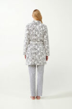 Σταυρωτή Fleece Ρόμπα με Λαγουδάκια - Image 4