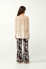 Φλοράλ  Πυτζάμα με Βελούδο - Image 4