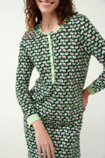 Σμαραγδί Νυχτικό με Ελέφαντες - Image 4