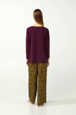 Πυτζαμα Viscose με Φλοράλ Μοτίβο - Image 4