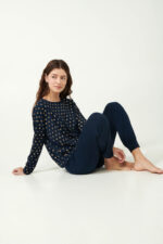 Πυτζάμα Micromodal με Χρυσό Μοτίβο - Image 4