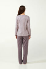 Interlock Πυτζάμα Εγκυμοσύνης με Houndstooth Μοτίβο - Image 4