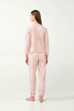 Πυτζάμα Φούτερ με Λεοπάρ Μοτιβο - Image 4