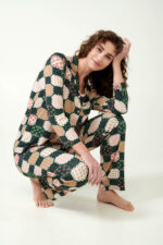 Κουμπωτή Πυτζάμα με Patchwork Μοτίβο - Image 4
