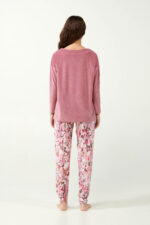 Φλοράλ  Πυτζάμα με Βελούδο - Image 4