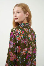 Viscose Satin Κουμπωτή Φλοράλ Πυτζάμα - Image 5