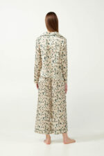 Viscose Satin Κουμπωτή Πυτζάμα Φλοράλ - Image 5