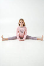 Παιδική Interlock Πυτζάμα με Houndstooth Μοτίβο - Image 3