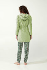 Μονόχρωμη Fleece Ρόμπα με Φερμουάρ - Image 3