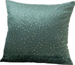 Beauty Home Μαξιλαροθήκη 45 x 45 cm Βελούδο Πράσινο Σκούρο Με Χρύσα Αστέρια - Image 2