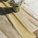 Beauty Home Ράννερ με ξέφτια – πρασινο ευκαλυπτου 30 cm x 3 m - Image 4