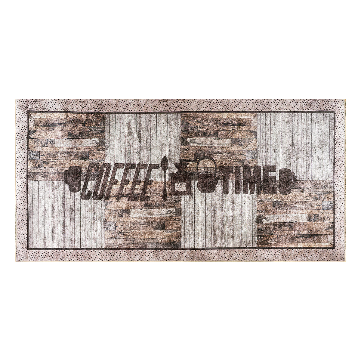 9068_100x200 Beauty Home Χαλάκι κουζίνας Art 9068 100x200 Μπεζ,Καφέ - Image 1