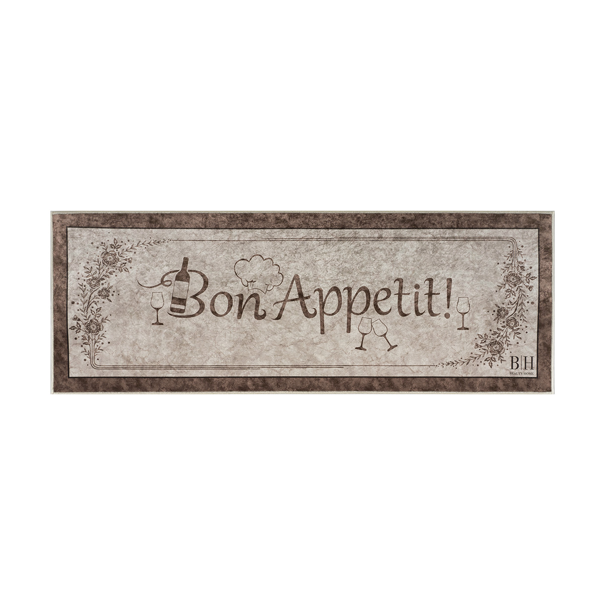 9073 Beauty Home Πατάκι κουζίνας Art 9073 60x160 Μπεζ,Καφέ - Image 1