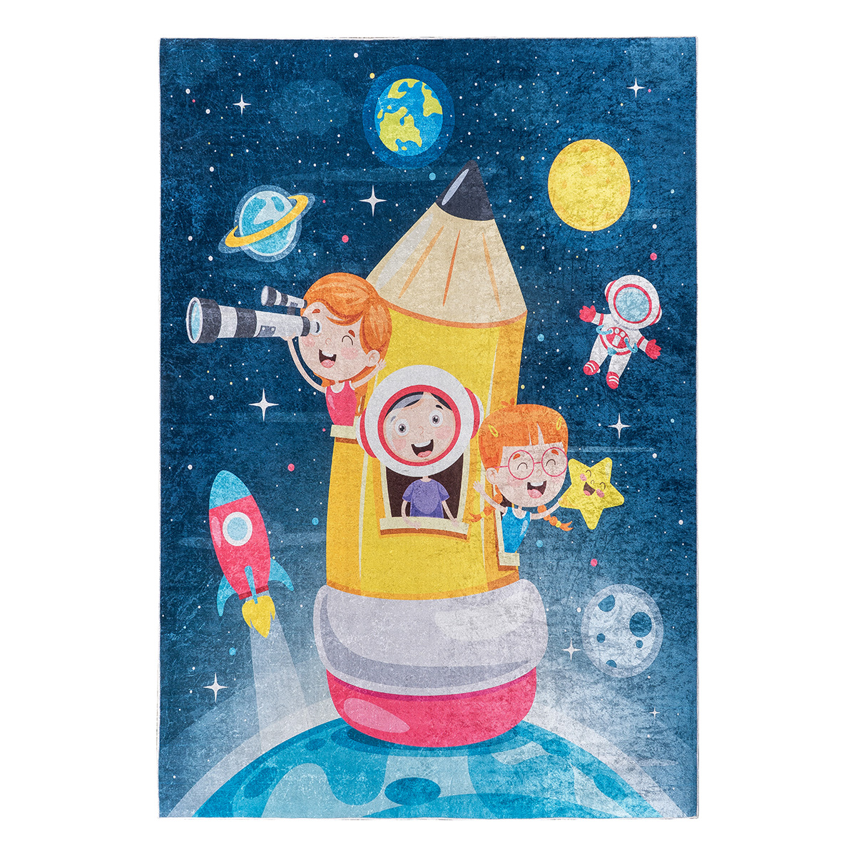 9595 Beauty Home Χαλί παιδικό Fun Art 9595 160x230 Μπλε - Image 1