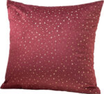 Beauty Home Μαξιλαροθήκη 45 x 45 cm Βελούδο Μπορντό Με Χρύσα Αστέρια - Image 2