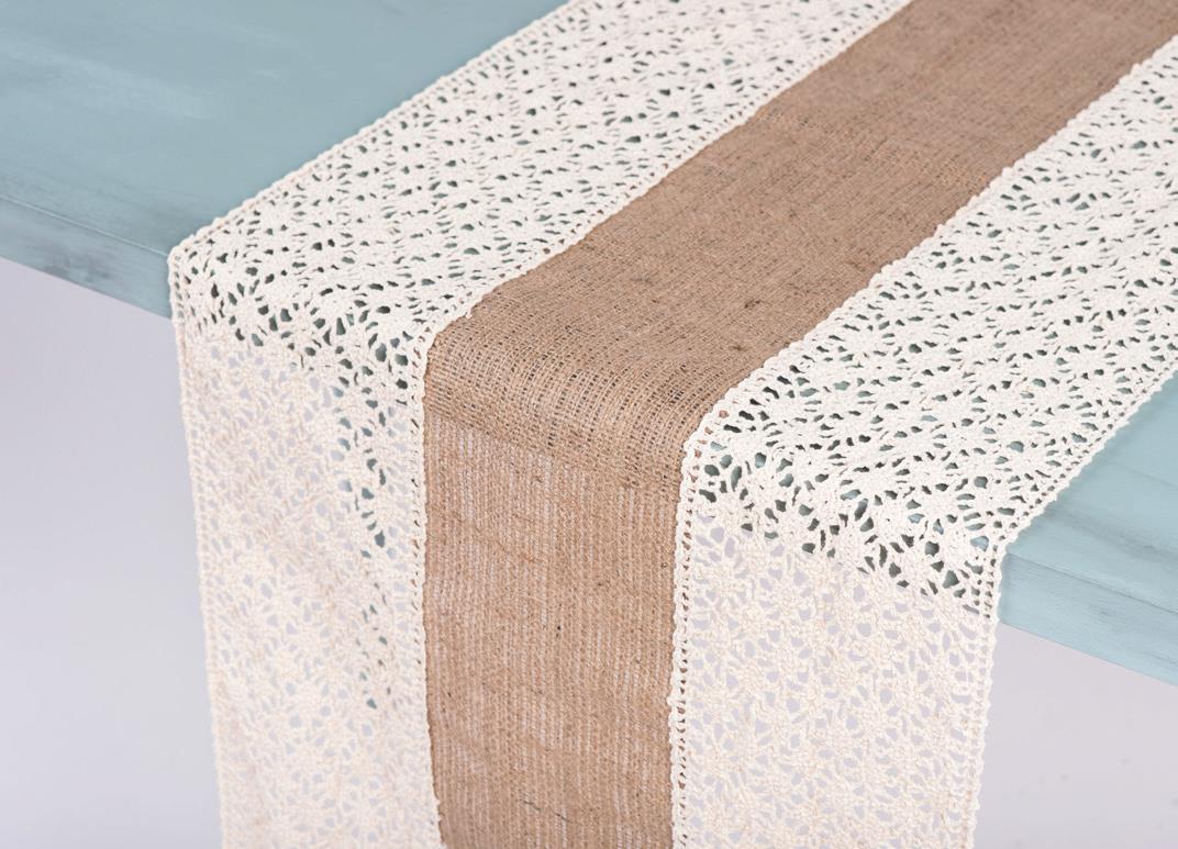 Beauty Home ΡΑΝΝΕΡ ΛΙΝΑΤΣΑ ΜΕ ΦΑΡΔΙΑ ΔΑΝΤΕΛΑ 40Χ180CM