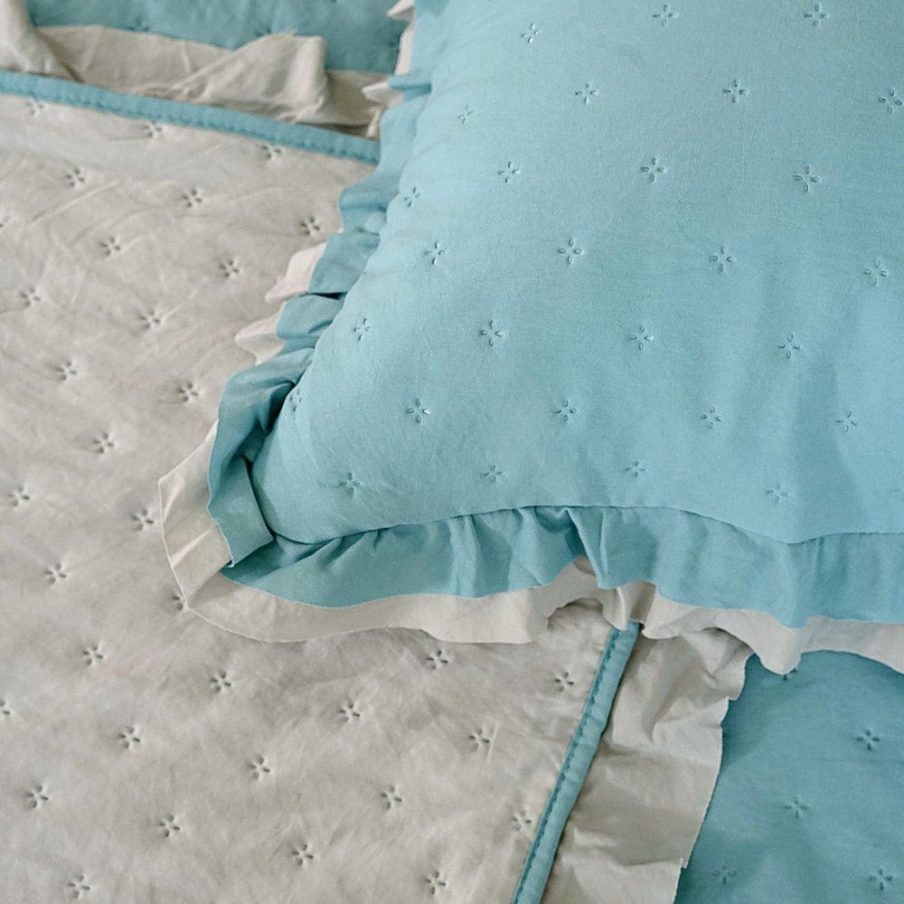 LINO ΣΕΤ ΚΟΥΒΕΡΛΙ KALIR PETROL-LGREY 220Χ240