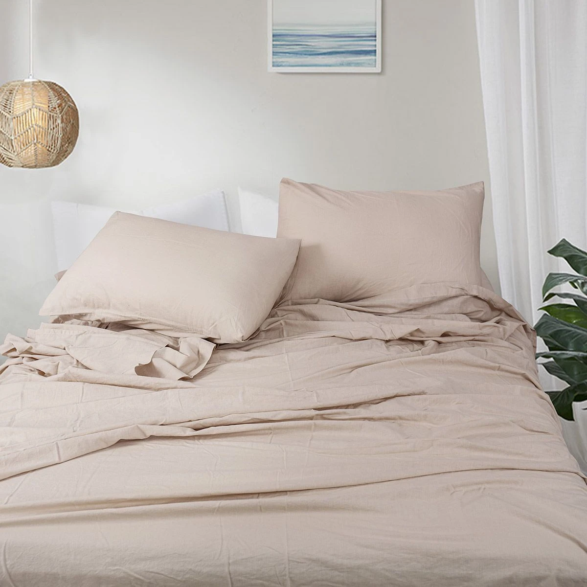 Beauty Home Σετ παπλωματοθήκη υπέρδιπλη Hilton Art 11151 230x250 Μπεζ