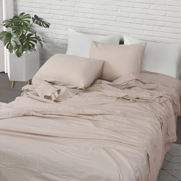 Beauty Home Σετ παπλωματοθήκη υπέρδιπλη Hilton Art 11151 230x250 Μπεζ