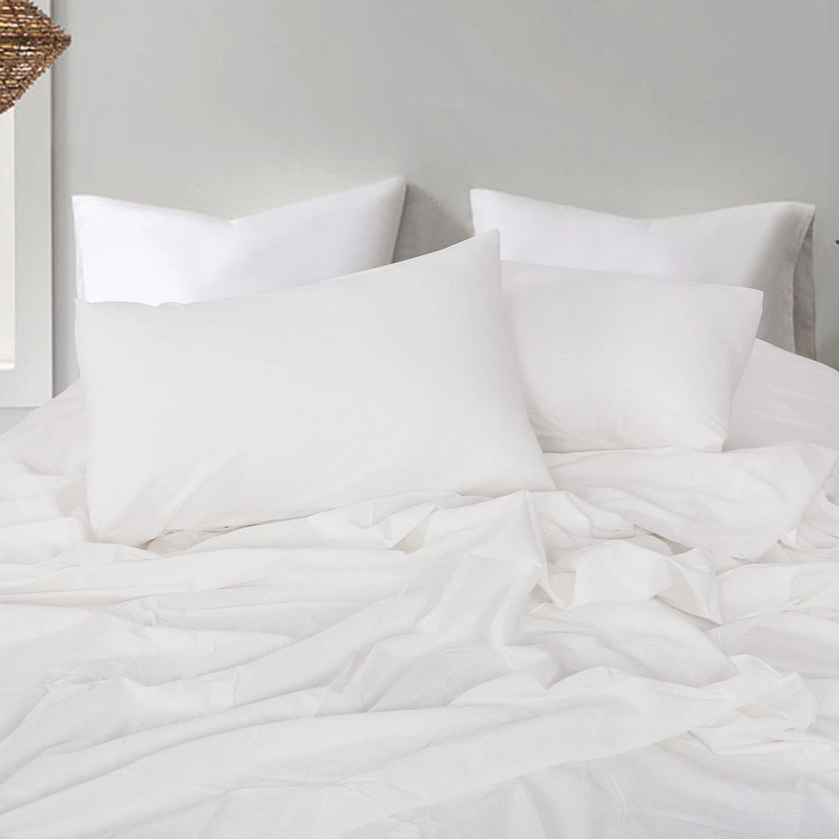 11151-white-2 Beauty Home Σετ σεντόνια υπέρδιπλα Hilton Art 11151 240x280 Λευκό