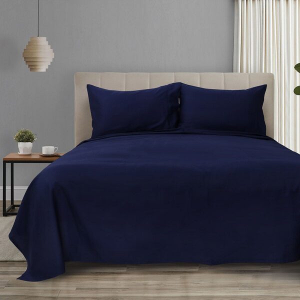 Beauty Home Σετ σεντόνια υπέρδιπλα με λάστιχο 4 Seasons Art 12000 240x270 Μπλέ