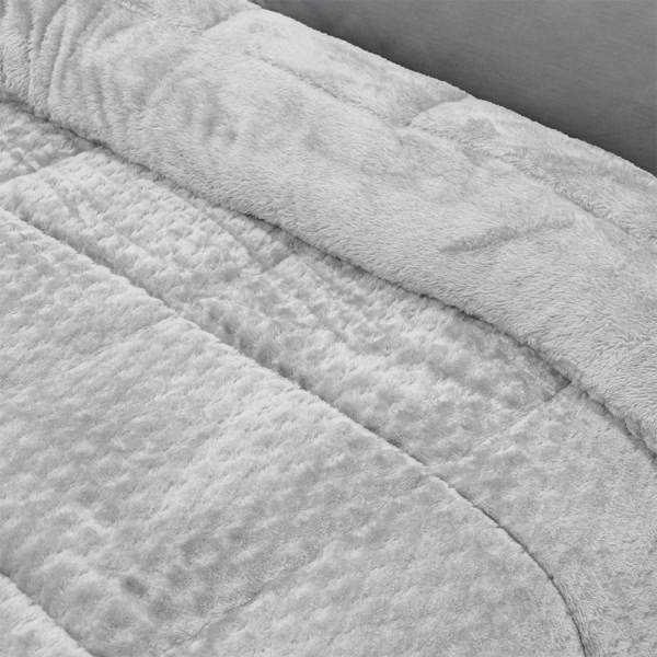 LINO Κουβερτοπάπλωμα Υπέρδιπλο (220x240) Lofti Ασημί