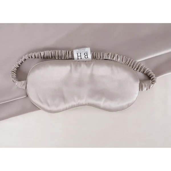 12168_Beige Beauty Home Μεταξωτή μάσκα ύπνου σε κουτί δώρου Art 12169 One size Μόκα